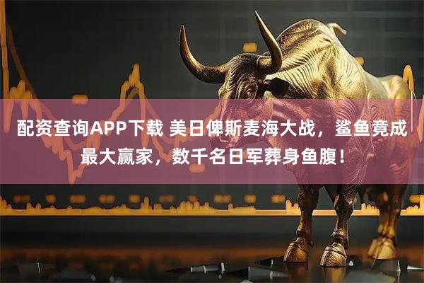 配资查询APP下载 美日俾斯麦海大战，鲨鱼竟成最大赢家，数千名日军葬身鱼腹！